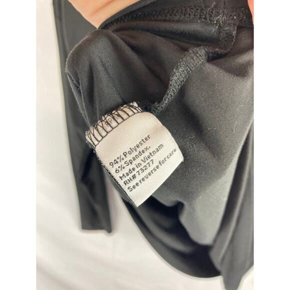 Nine West Tie Back Long Sleeve top Black Size Medium - Picture 5 of 5